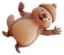 Beaver waving