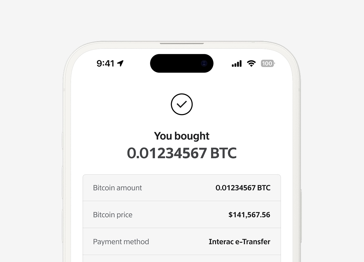 Beaver Bitcoin Purchase Complete Email Notification