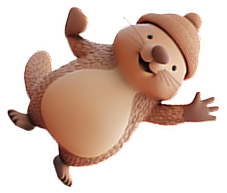 Beaver waving